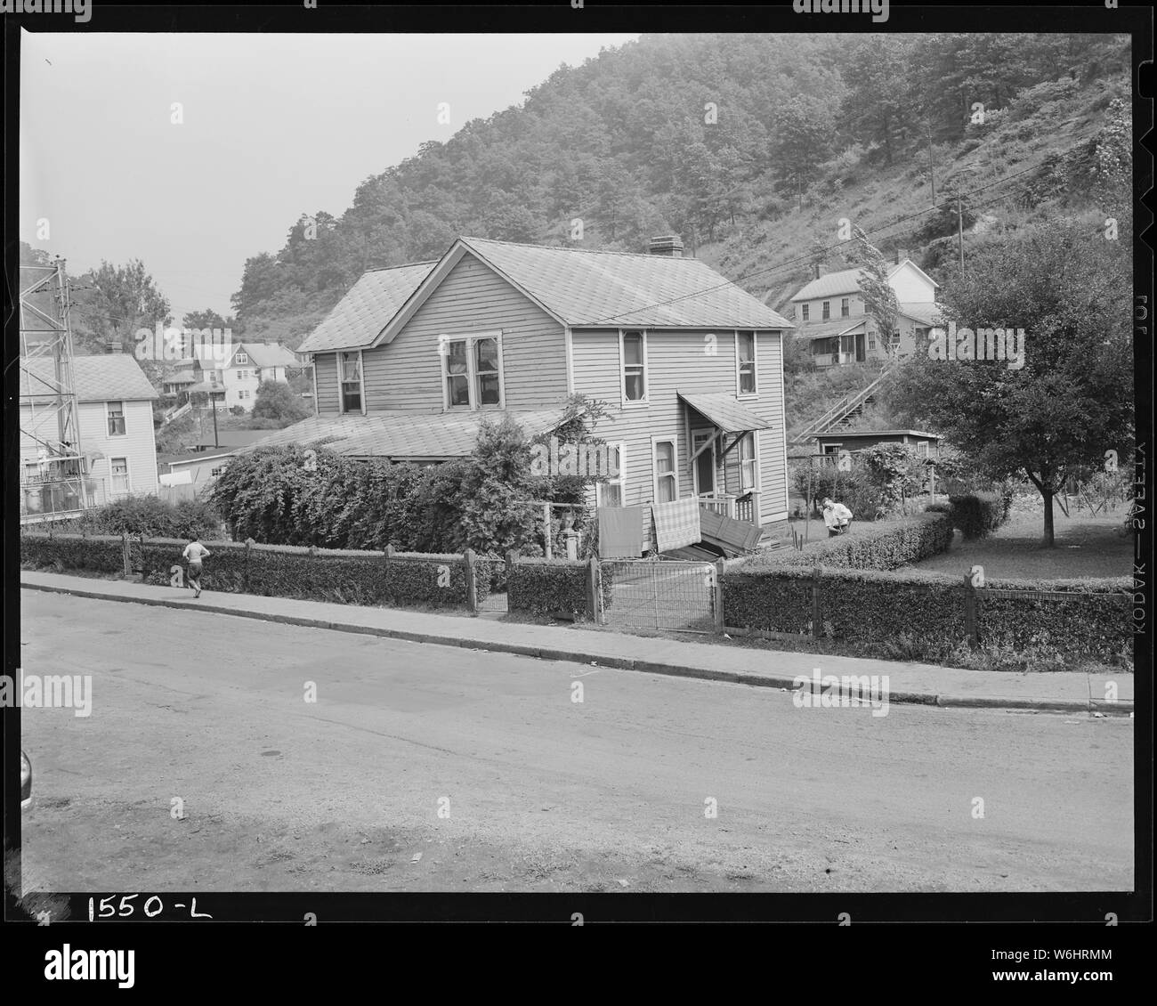 Maison près de la mine Filbert. Maisons dans la région des mines de Gary montrer les preuves d'entretien et de réparation à la fois par la société et le locataire-employés. Charbon et coke aux États-Unis Co, Gary Mines, Gary, McDowell County, Virginie occidentale. Banque D'Images