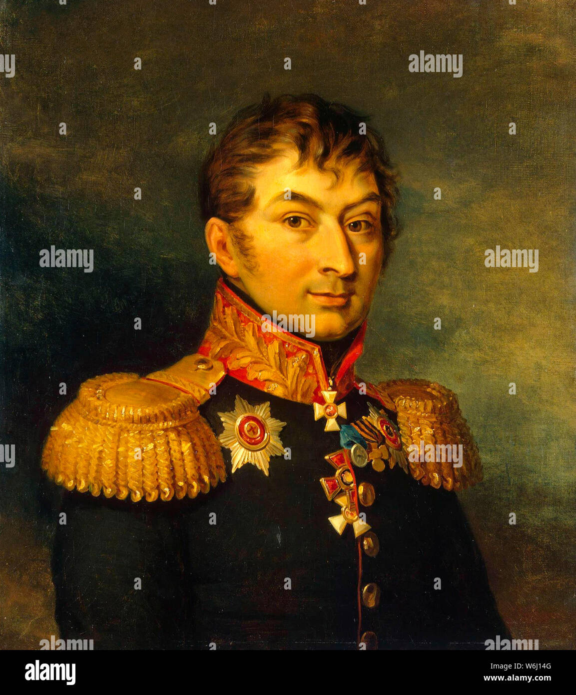 Ivan Davidovitch Panchulidzev 1re (1759 - 1815) général russe - Atelier de George Dawe Banque D'Images