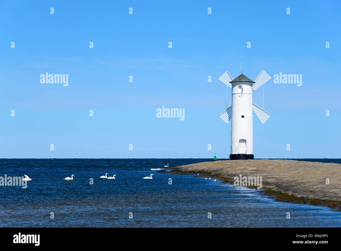 Ancien moulin, Swinemunde, Usedom, Poméranie occidentale, Pologne Banque D'Images