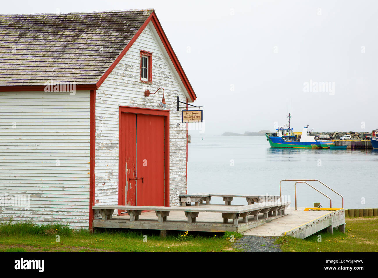 Magasin de sel, Lieu historique national, Bonavista, Terre-Neuve et Labrador, Canada Banque D'Images