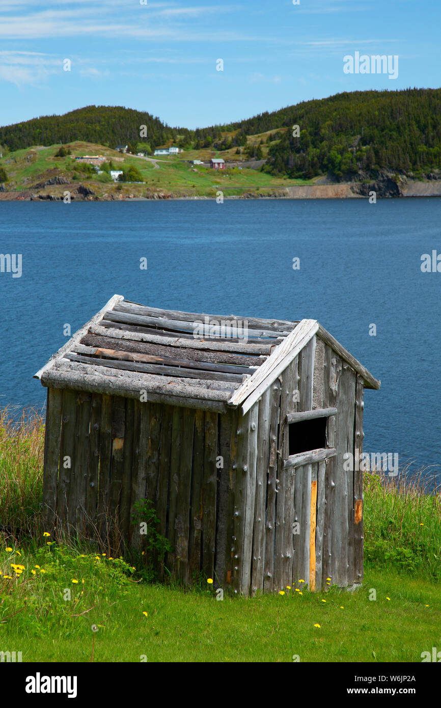 Shed, lieu historique provincial de la Trinité, Trinité, Terre-Neuve et Labrador, Canada Banque D'Images