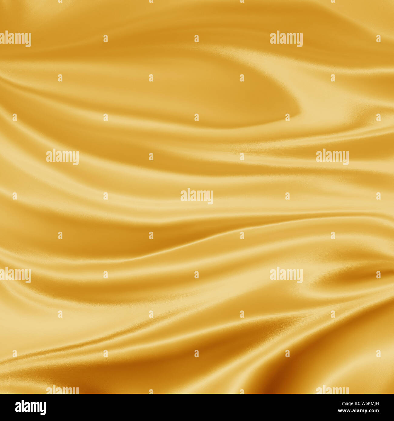 Luxe élégant background illustration or jaune avec plis de tissu drapé ondulé et lisse la texture de la soie avec les rides et les plis en fluide Banque D'Images