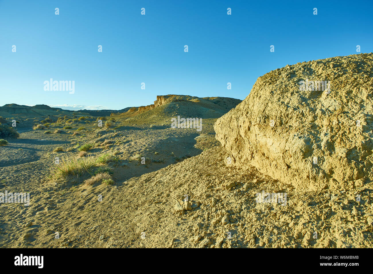 Plateau près du lac Khyargas Nuur, mongol Plateau Ustyurt Banque D'Images