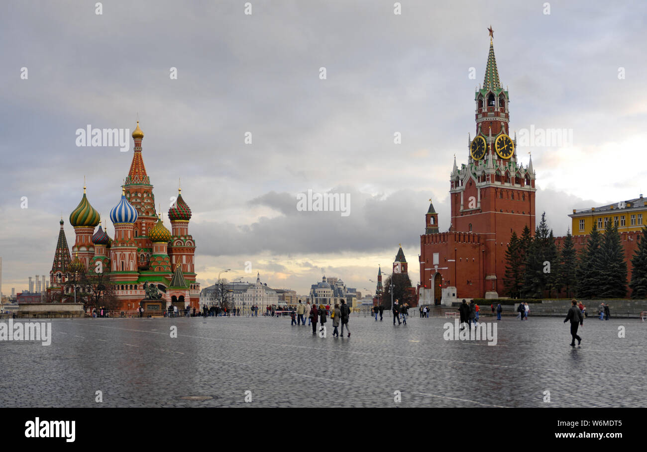 La place Rouge à Moscou, Russie Banque D'Images