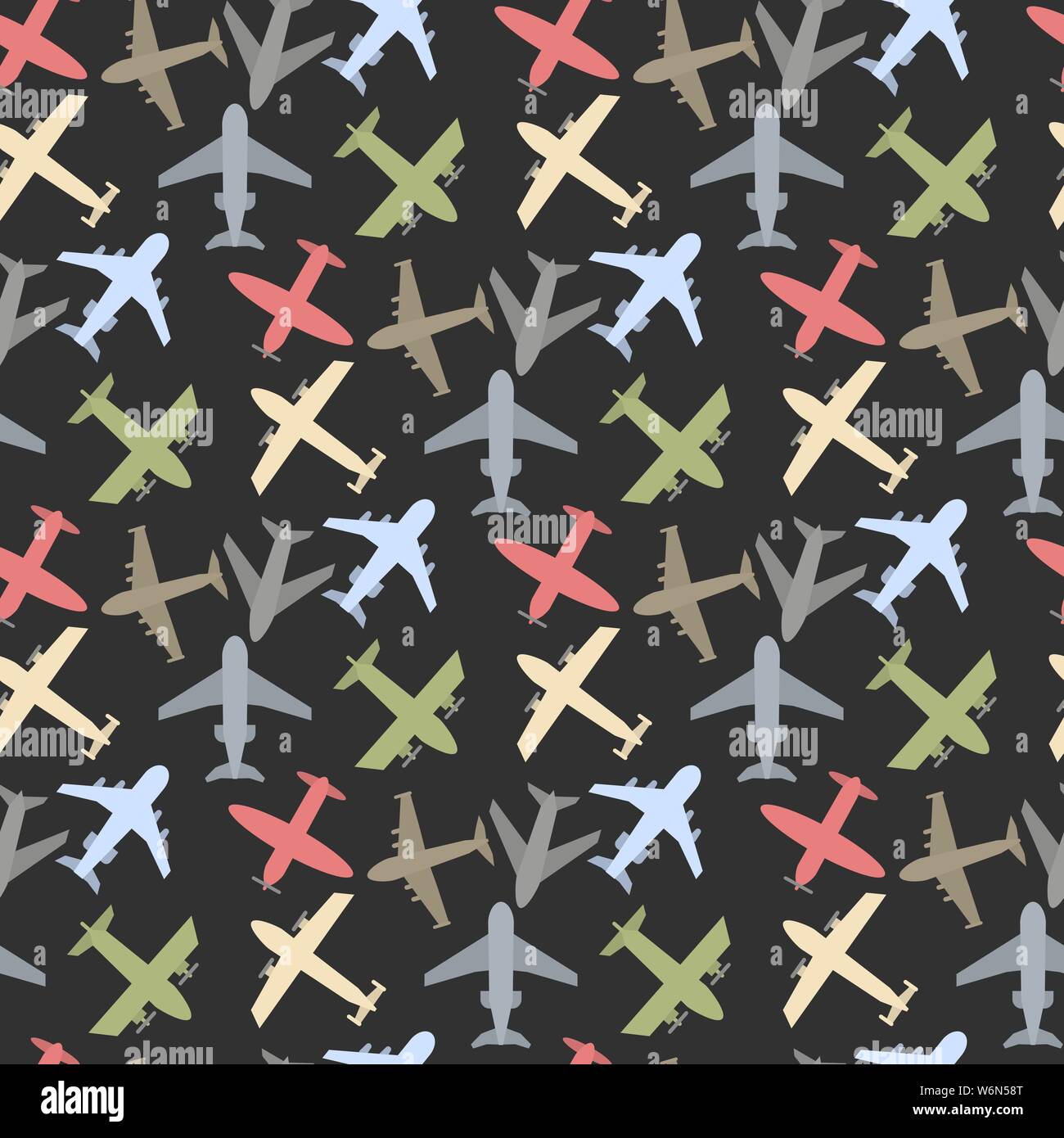 Avion icon set Illustration de Vecteur