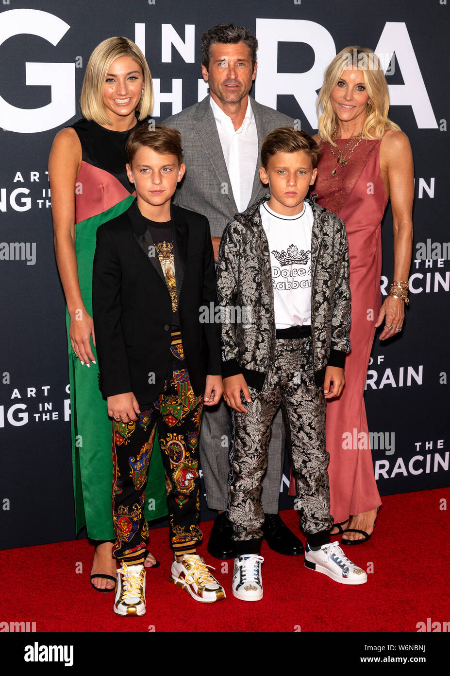 Jillian Fink Darby Galen Dempsey Los Angeles, CA - août 01, 2019 : Tallula Fyfe Dempsey, Darby Galen Dempsey,  Sullivan Patrick Dempsey, Patrick Dempsey, producteur, Jillian Fink  assister à Photo Stock - Alamy