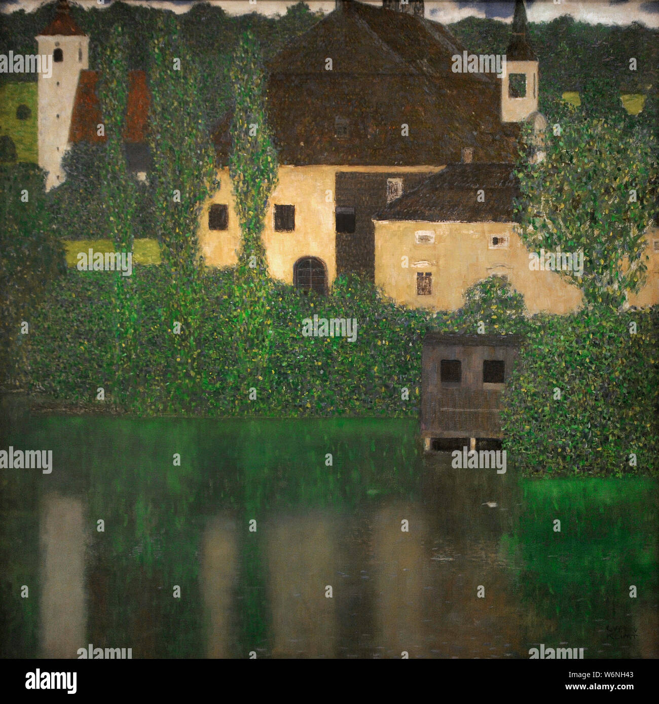 Gustav Klimt (1862-1918). Peintre autrichien. Château d'eau, 1908-1909. Galerie nationale. Prague. République tchèque. Banque D'Images