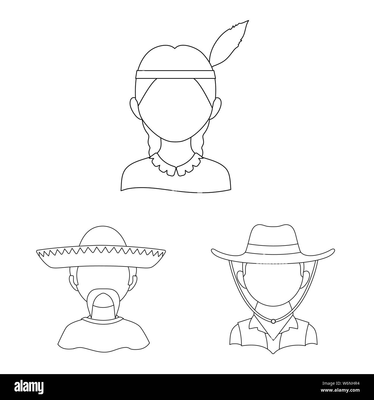 Conception d'imitateur et vecteur symbole résident. Collection d'imitateur et symbole de la culture web. Illustration de Vecteur