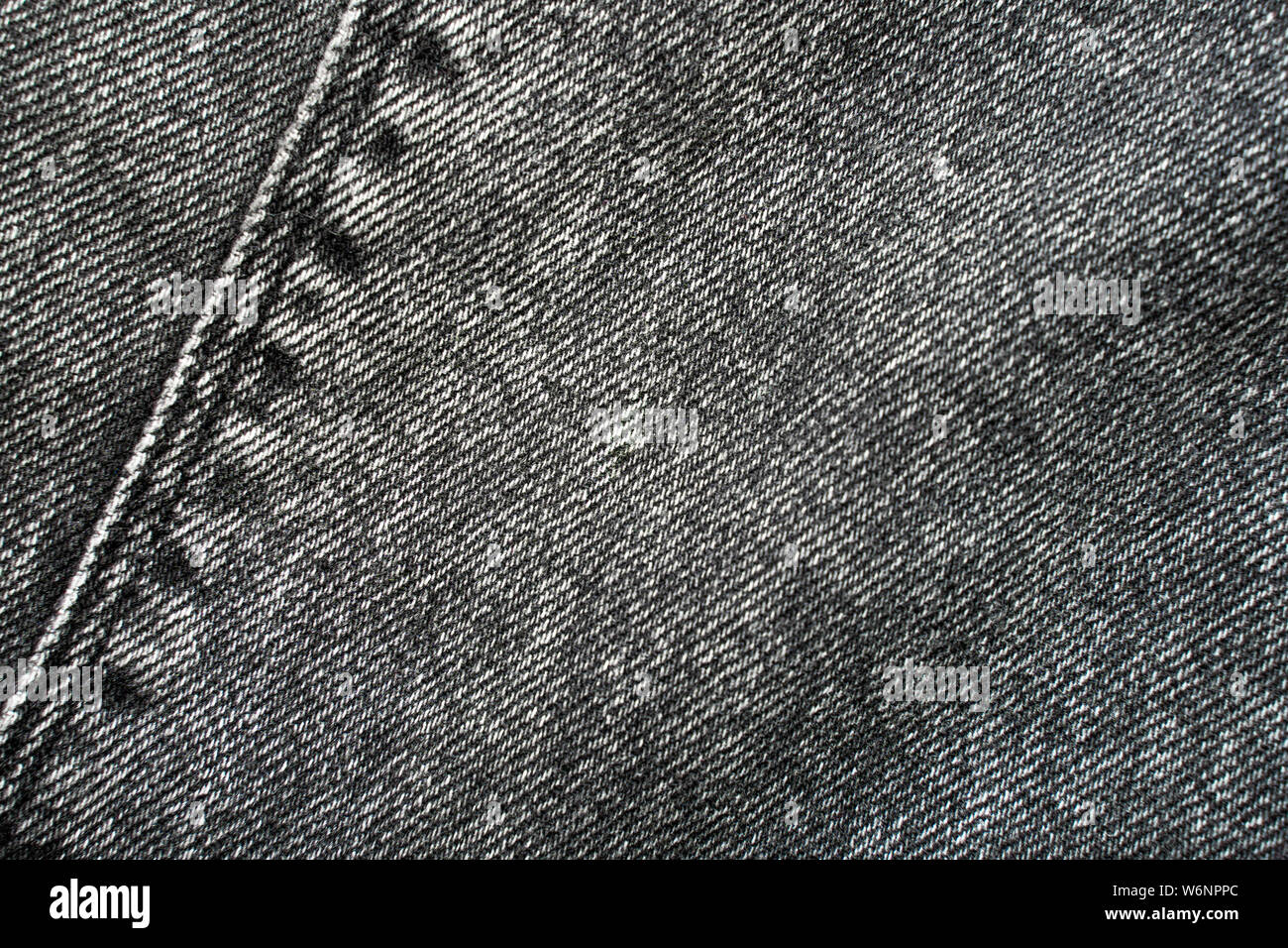 La texture de tissu en coton. Tissu denim gris Banque D'Images