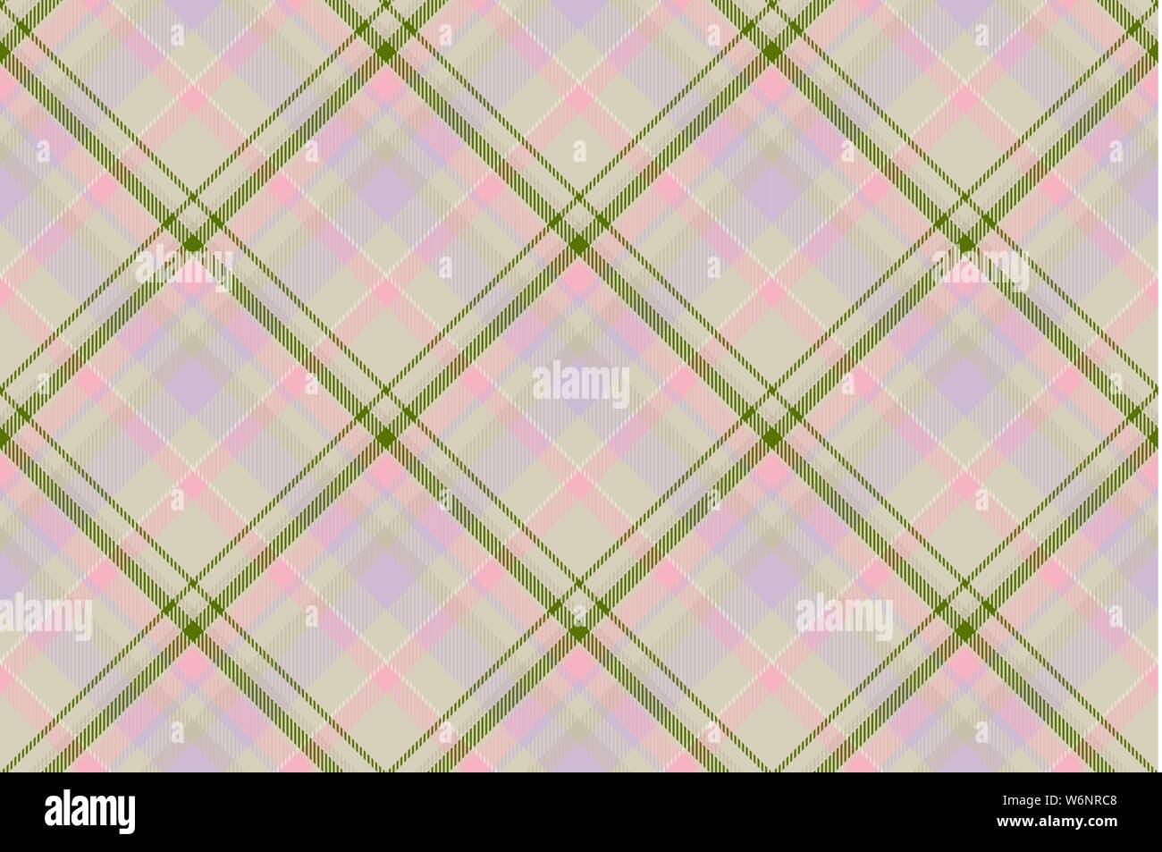 L'ECOSSE Tartan plaid seamless vector pattern. Rétro arrière tissu. Vérifiez Vintage carré couleur texture géométrique pour l'impression textile, du papier d'emballage Illustration de Vecteur