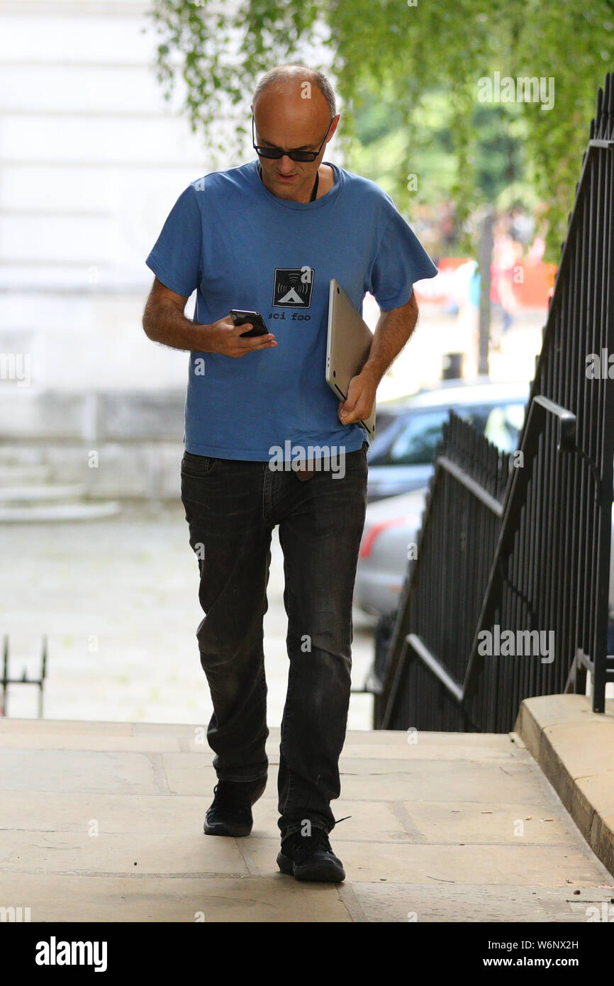 Dominic Cummings arrivant à Downing Street à Londres. Banque D'Images