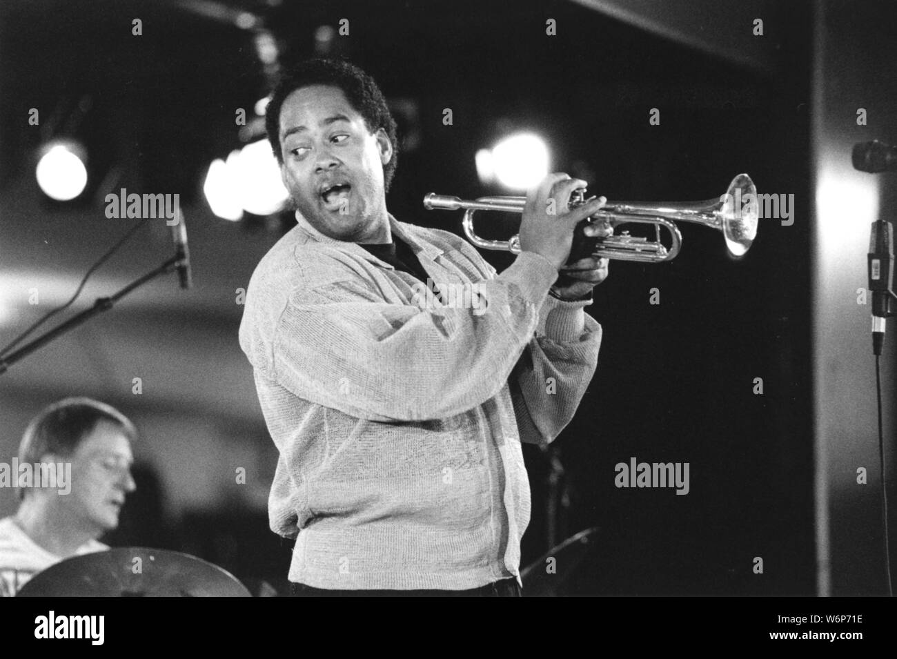 Jon Faddis, trompettiste de jazz américain, North Sea Jazz Festival, La Haye, Hollande, c1991. Banque D'Images