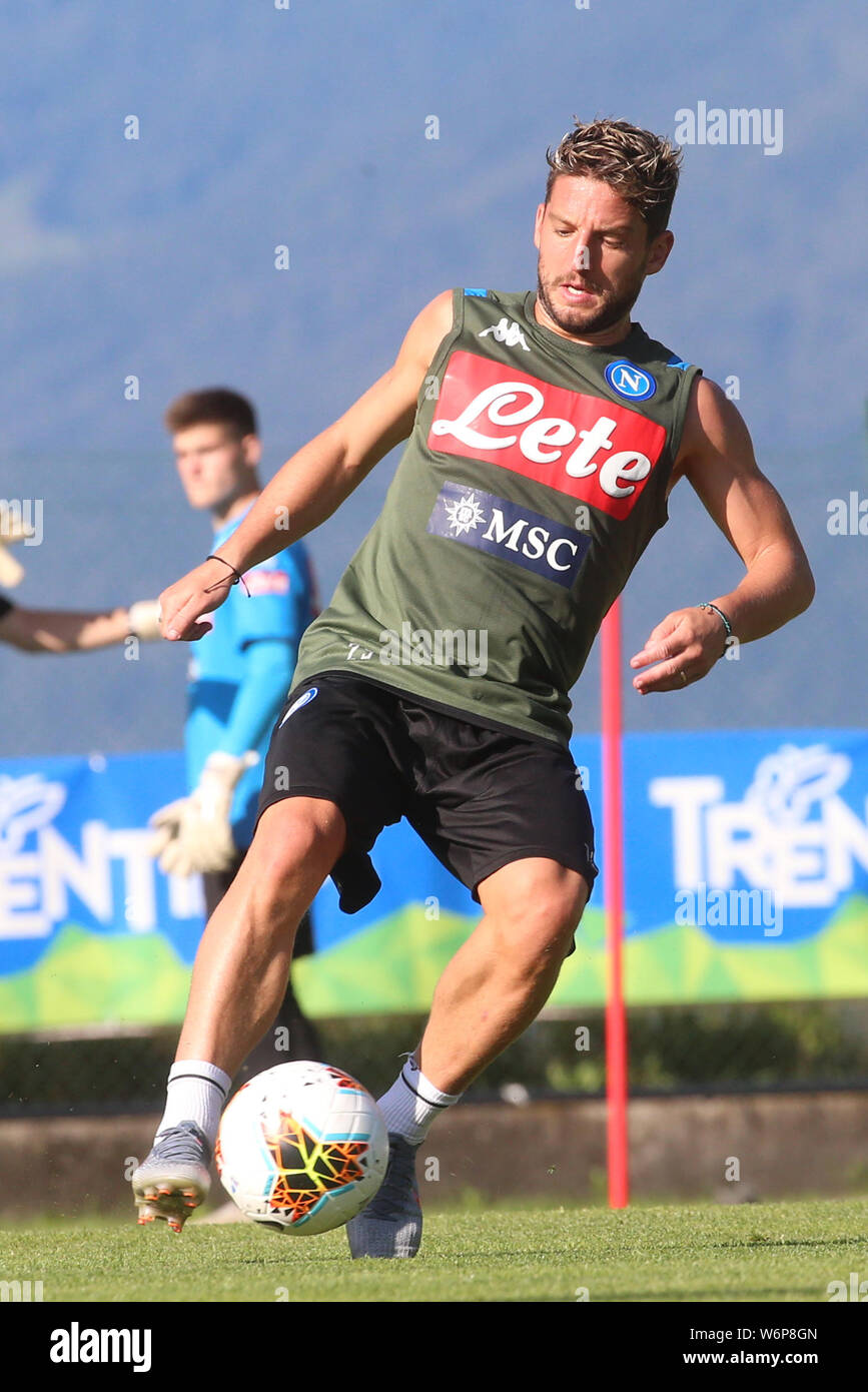 Dimaro-Folgarida, Trentin-Haut-Adige, Pré saison SSC Napoli 6-27 juillet 2019 dans photo Dreies Mertens (Photo de Antonio Balasco / Pacific Press) Banque D'Images