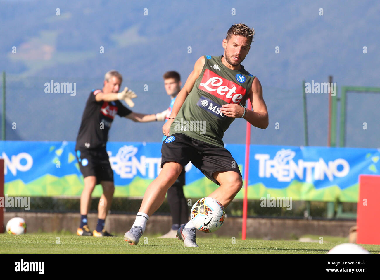 Dimaro-Folgarida, Trentin-Haut-Adige, Pré saison SSC Napoli 6-27 juillet 2019 dans photo Dreies Mertens (Photo de Antonio Balasco / Pacific Press) Banque D'Images