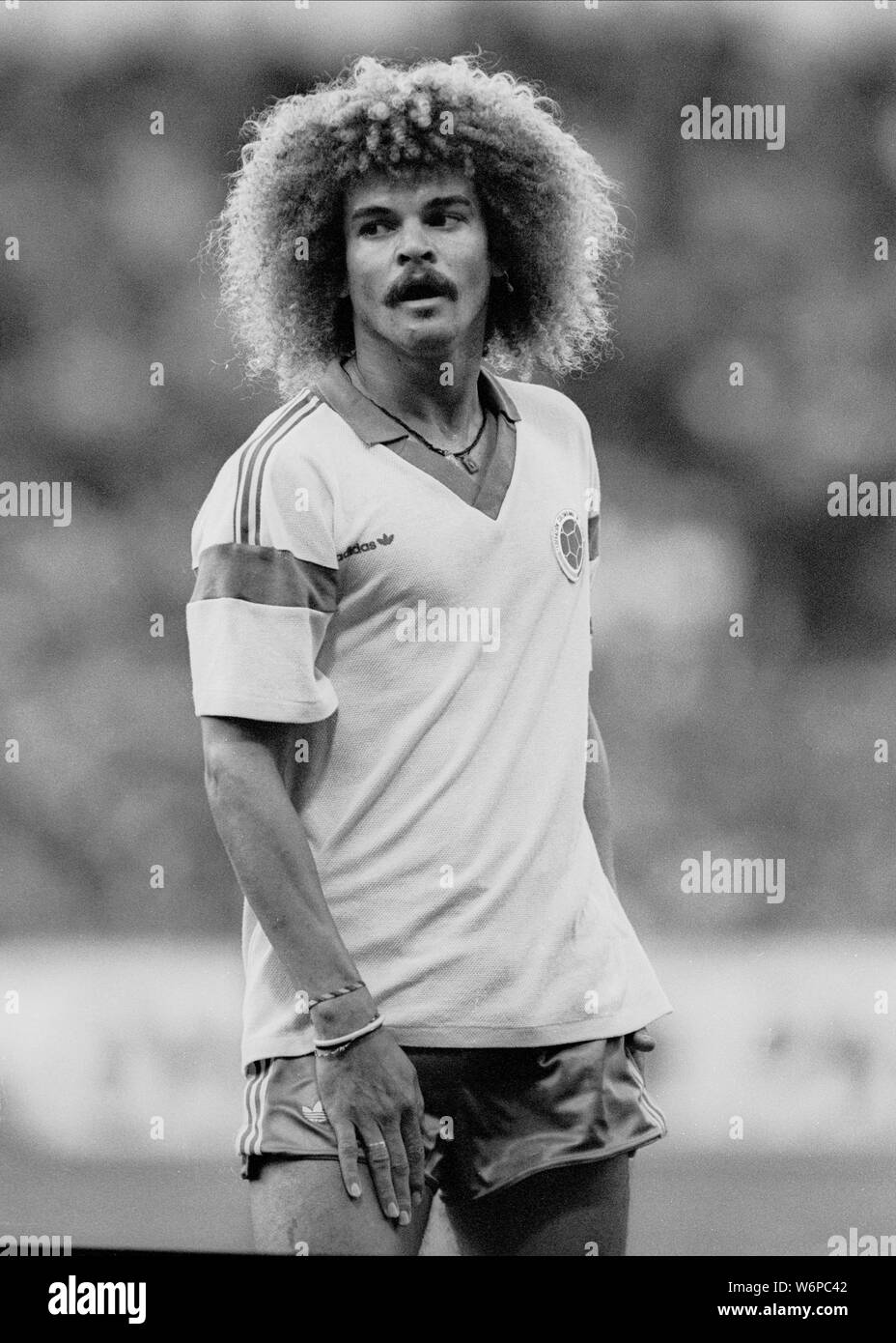 CARLOS VALDERRAMA, COLOMBIE, 1988 Banque D'Images