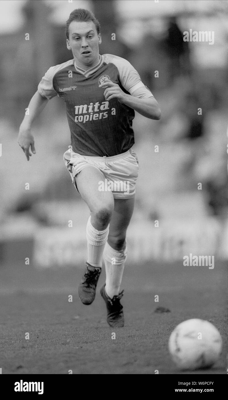 DAVID PLATT, ASTON VILLA FC, 1990 Banque D'Images