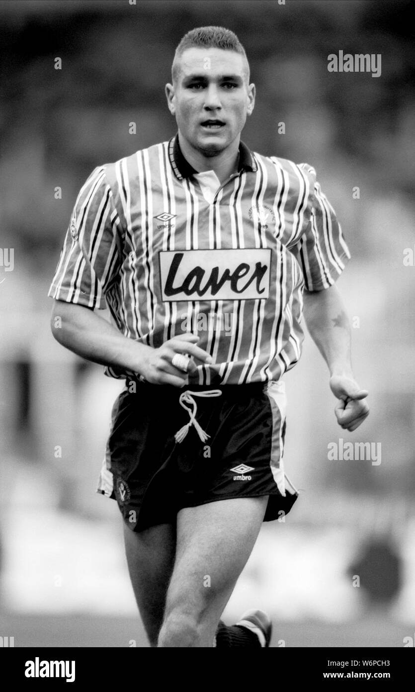 VINNIE JONES, Sheffield United FC, 1990 Banque D'Images