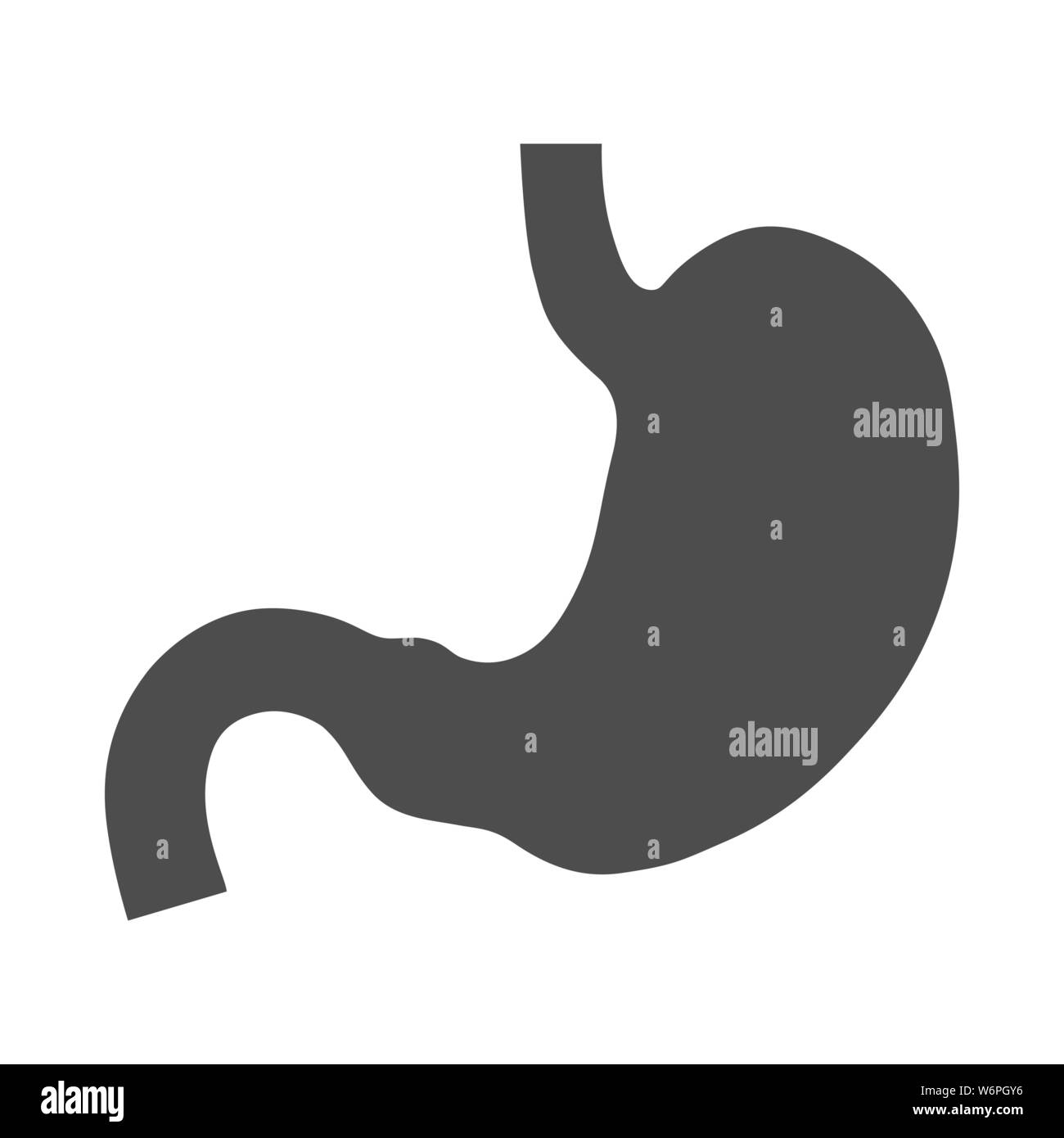 L'estomac de l'icône isolé. Système digestif . Modèle pour votre conception Illustration de Vecteur