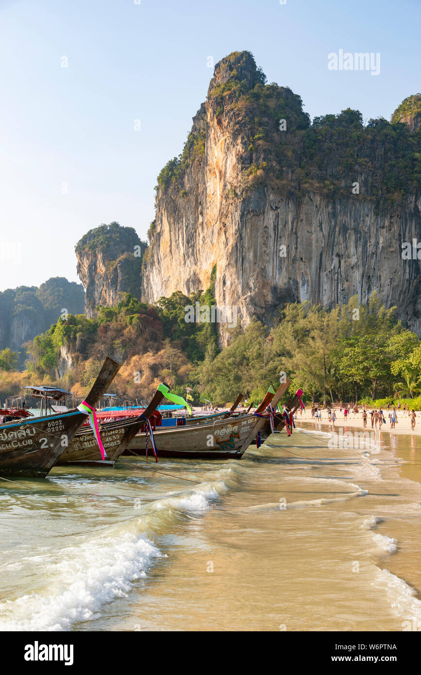 Railay beach, Thaïlande, Asie Banque D'Images