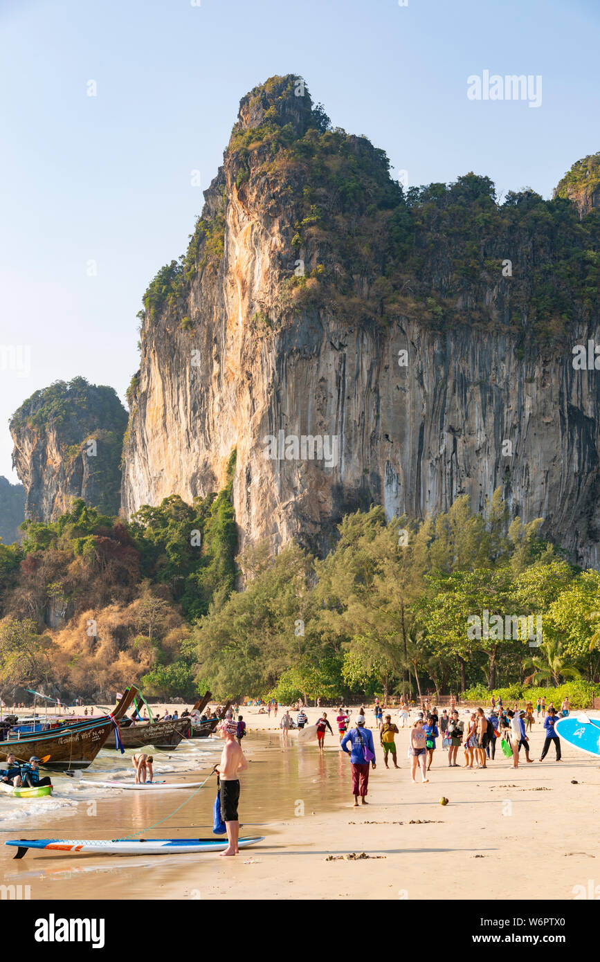 Railay beach, Thaïlande, Asie Banque D'Images
