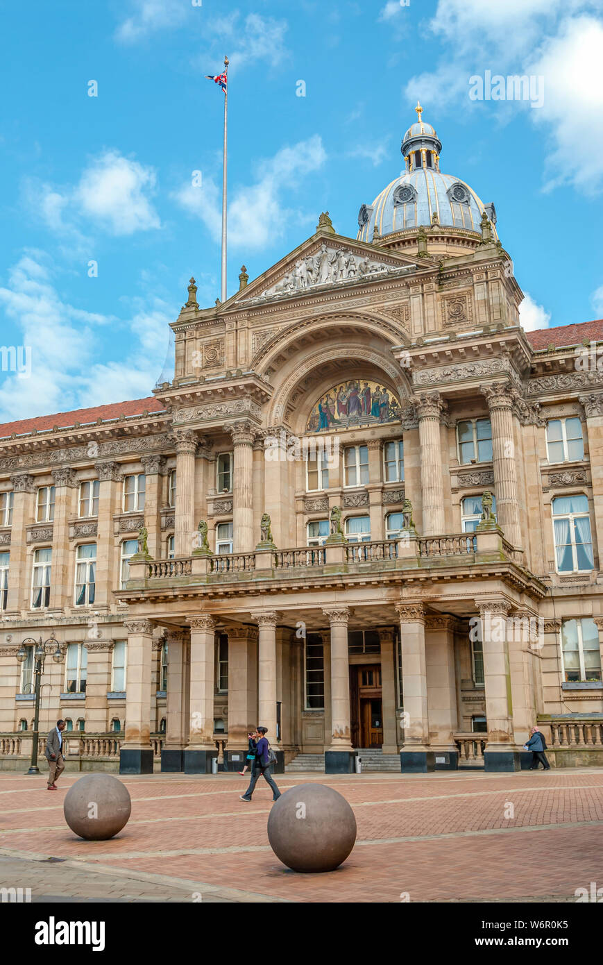 Birmingham Museum & Art Gallery and Council House, Birmingham, Angleterre, Royaume-Uni. Banque D'Images