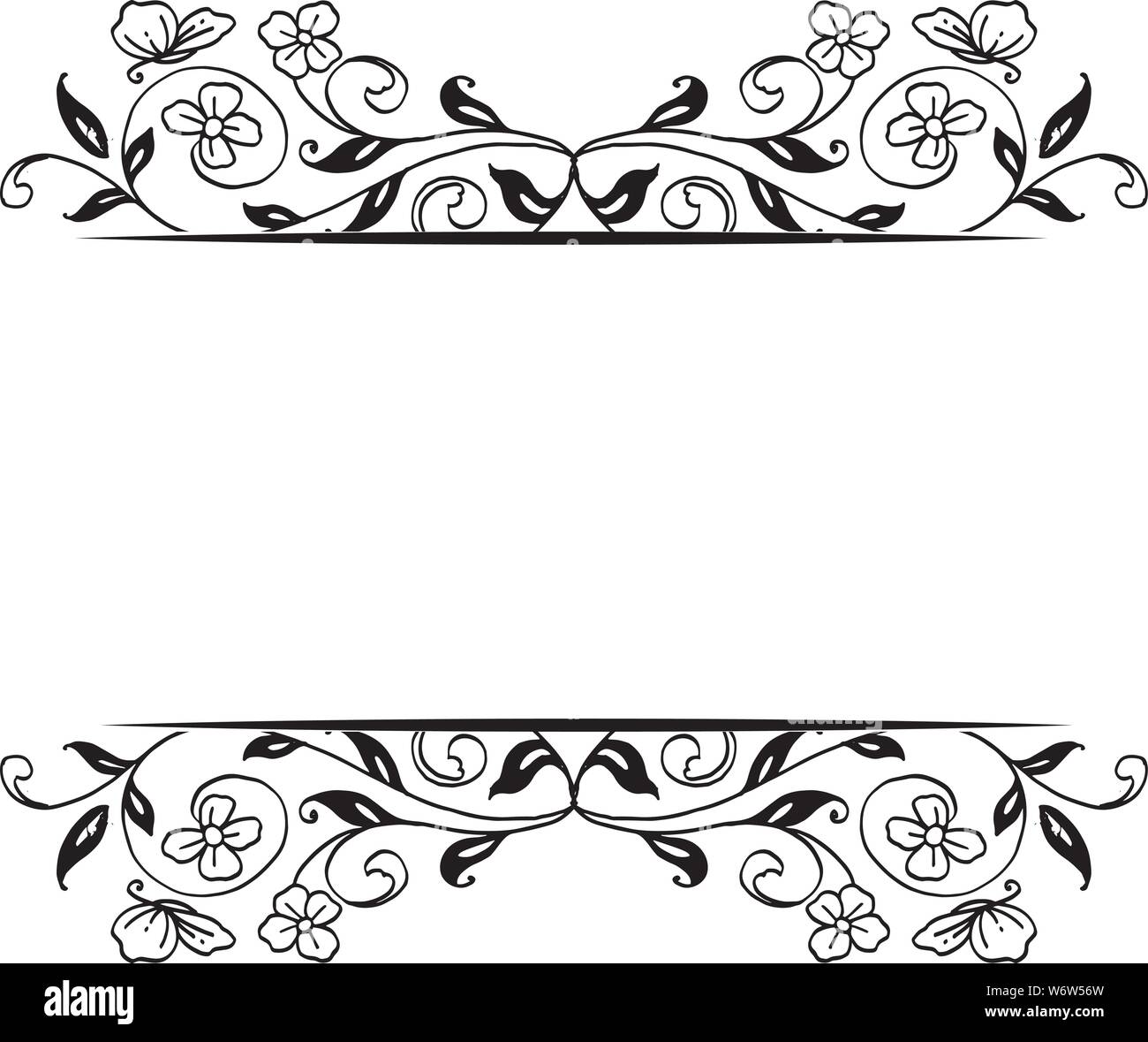 L'élément de design floral frame, fleurs, mignon set border frame, de ...