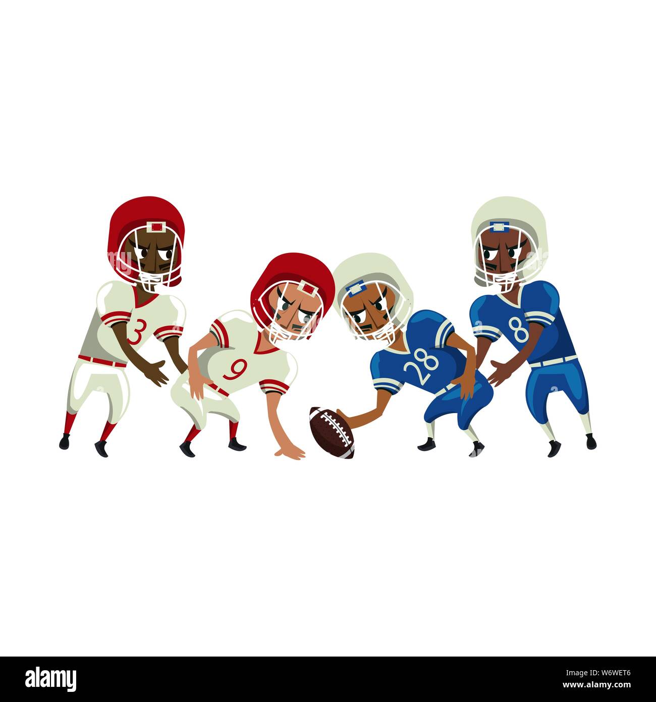 Sport football américain jeu Kartunov Illustration de Vecteur