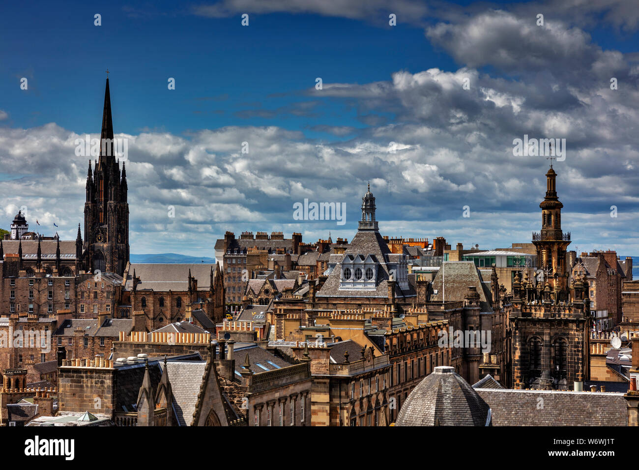 Vue sur la vieille ville, Edinburgh, Lothian, Ecosse, Royaume-Uni Banque D'Images