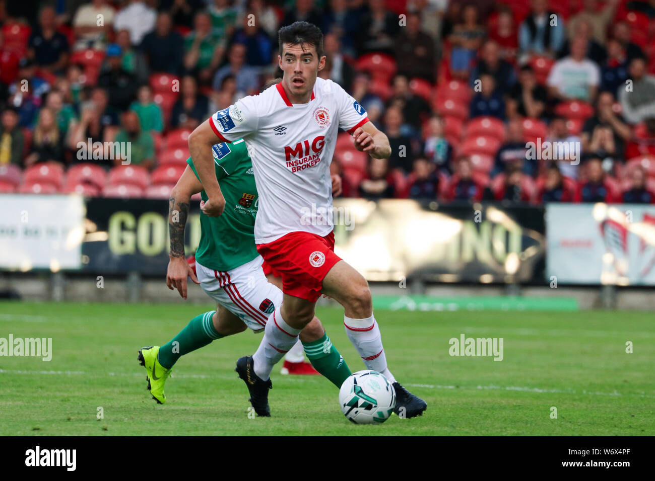 2 août 2019, Cork, Irlande - Ireland Premier match de la division entre Cork City FC vs St Patrick's Athletic FC Banque D'Images