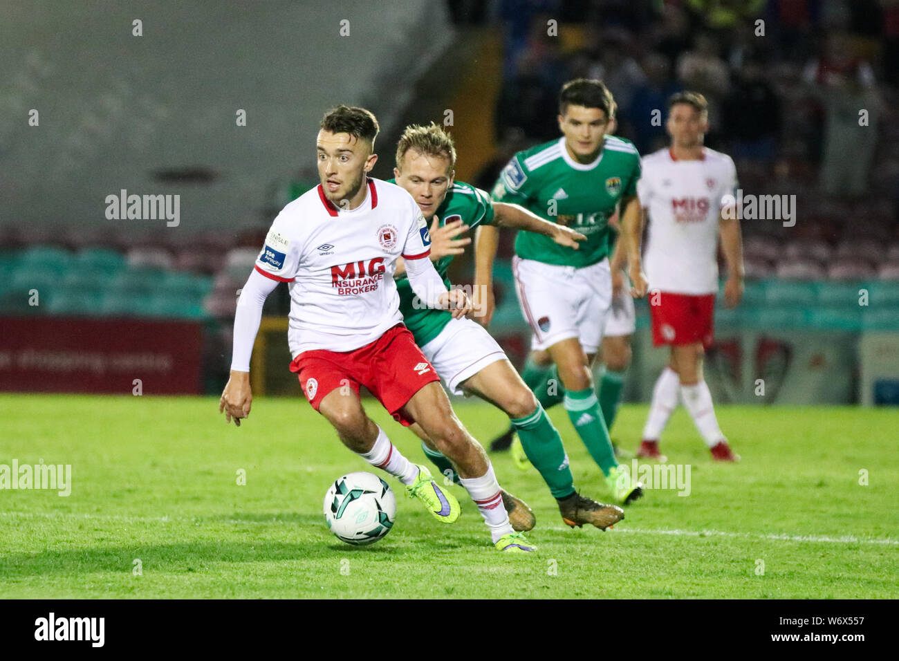 2 août 2019, Cork, Irlande - Ireland Premier match de la division entre Cork City FC vs St Patrick's Athletic FC Banque D'Images