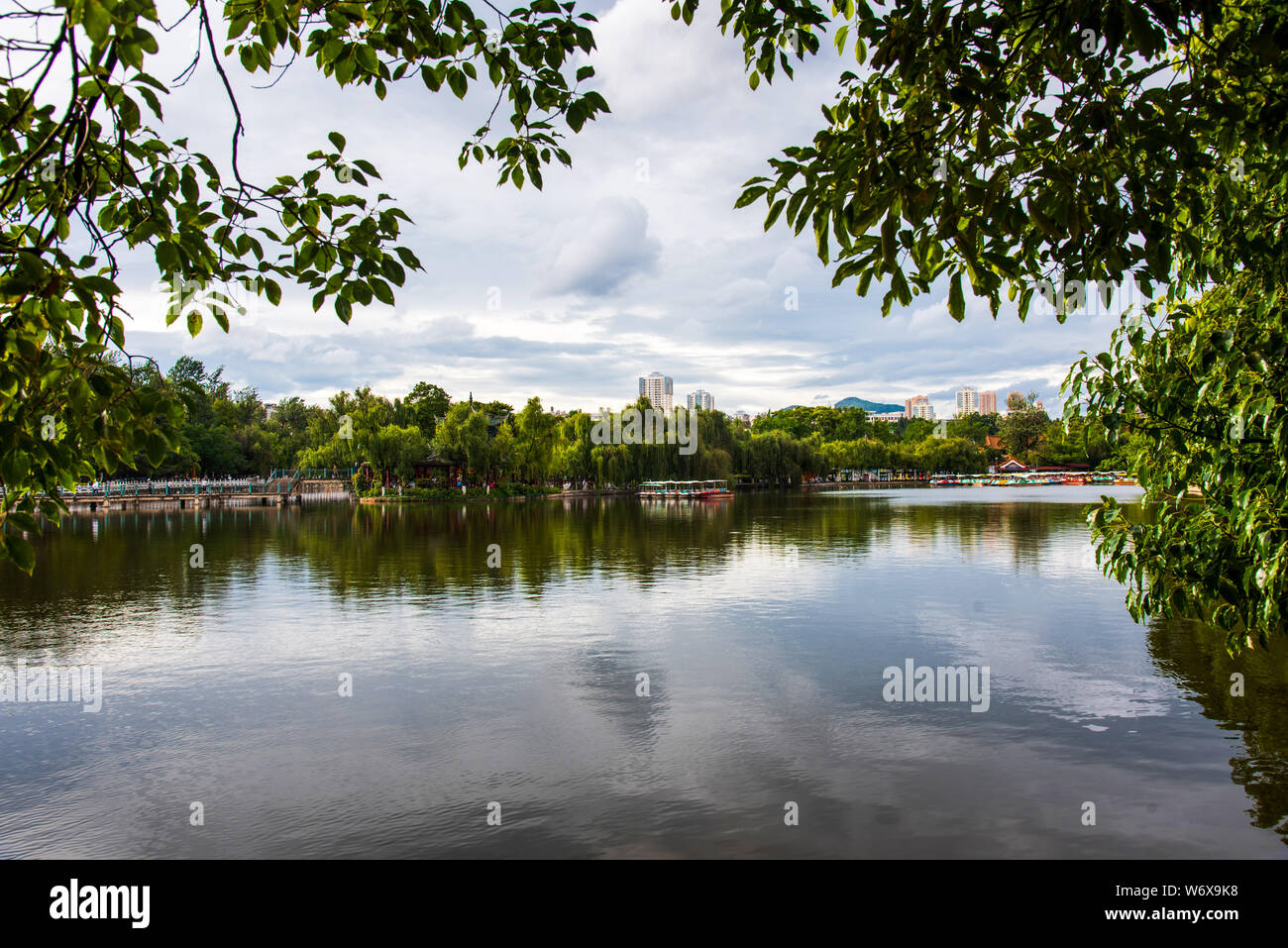 Lac Vert à Kunming La capitale de la province chinoise du Yunnan Banque D'Images