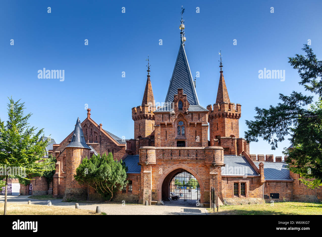 Zámek Hradec NAD Moravicí, Moravskoslezský kraj, Slezsko, Ceska Republika / Hradec NAD Moravici Château, Moravie, Silésie, région d'Opava, République Tchèque Banque D'Images