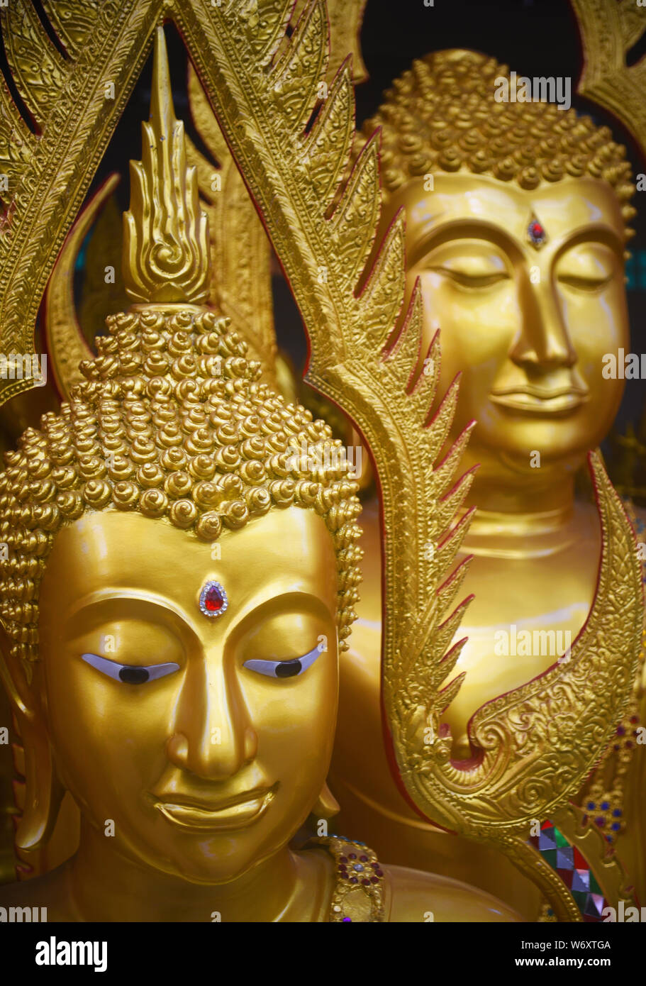 Toute nouvelle Icônes Bouddha faite lors d'un atelier tenu à Bangkok, Thaïlande. Banque D'Images