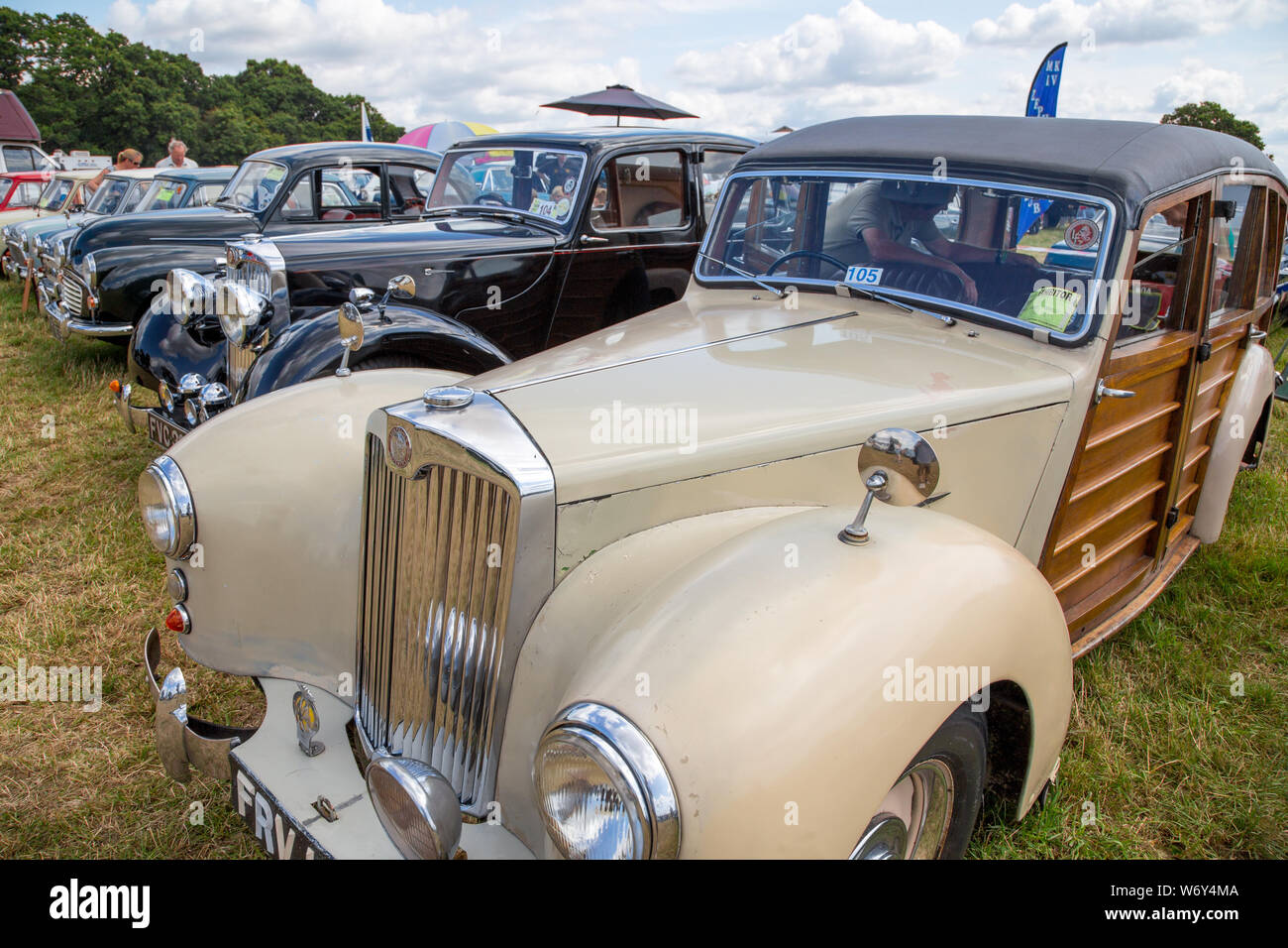 Lea-Francis voiture Coventry lors d'une exposition de voitures vintage, Hampsire, Angleterre Banque D'Images