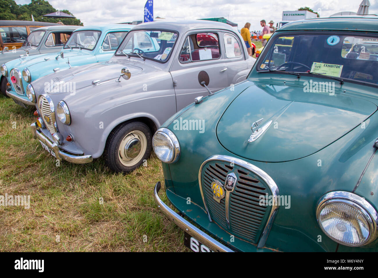 1950 Austin une série d'occasion à une exposition de voitures vintage, Hampsire, Angleterre Banque D'Images