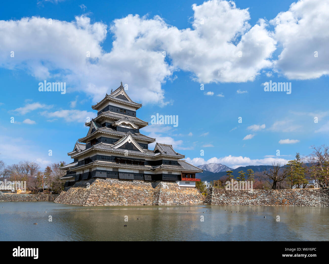 Le donjon du Château de Matsumoto, Matsumoto, Japon Banque D'Images