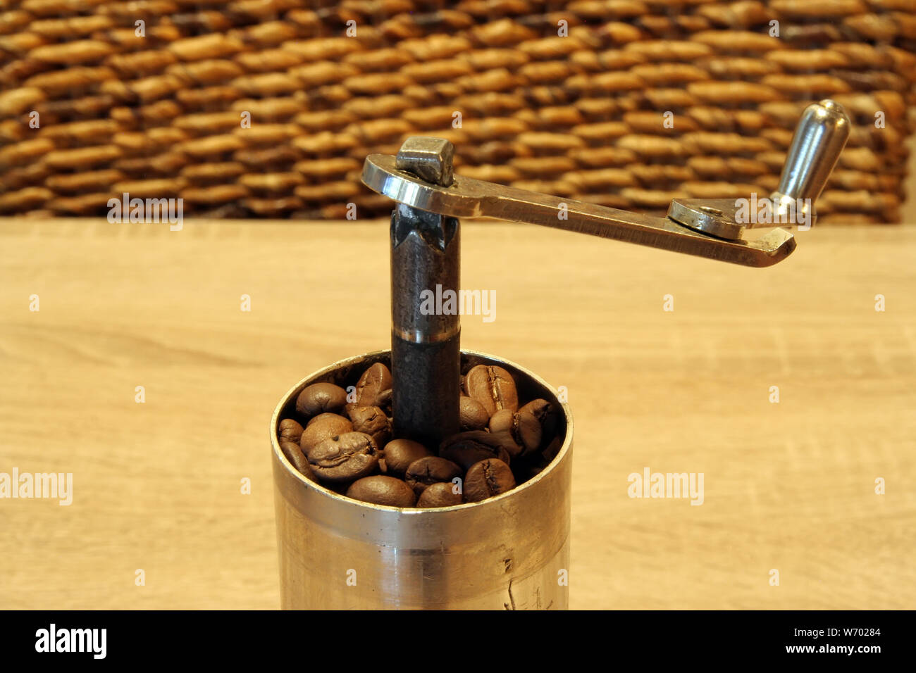 Moulin à café Rétro vieux moulin à café moulin à café de style rétro Vintage moulin. Banque D'Images