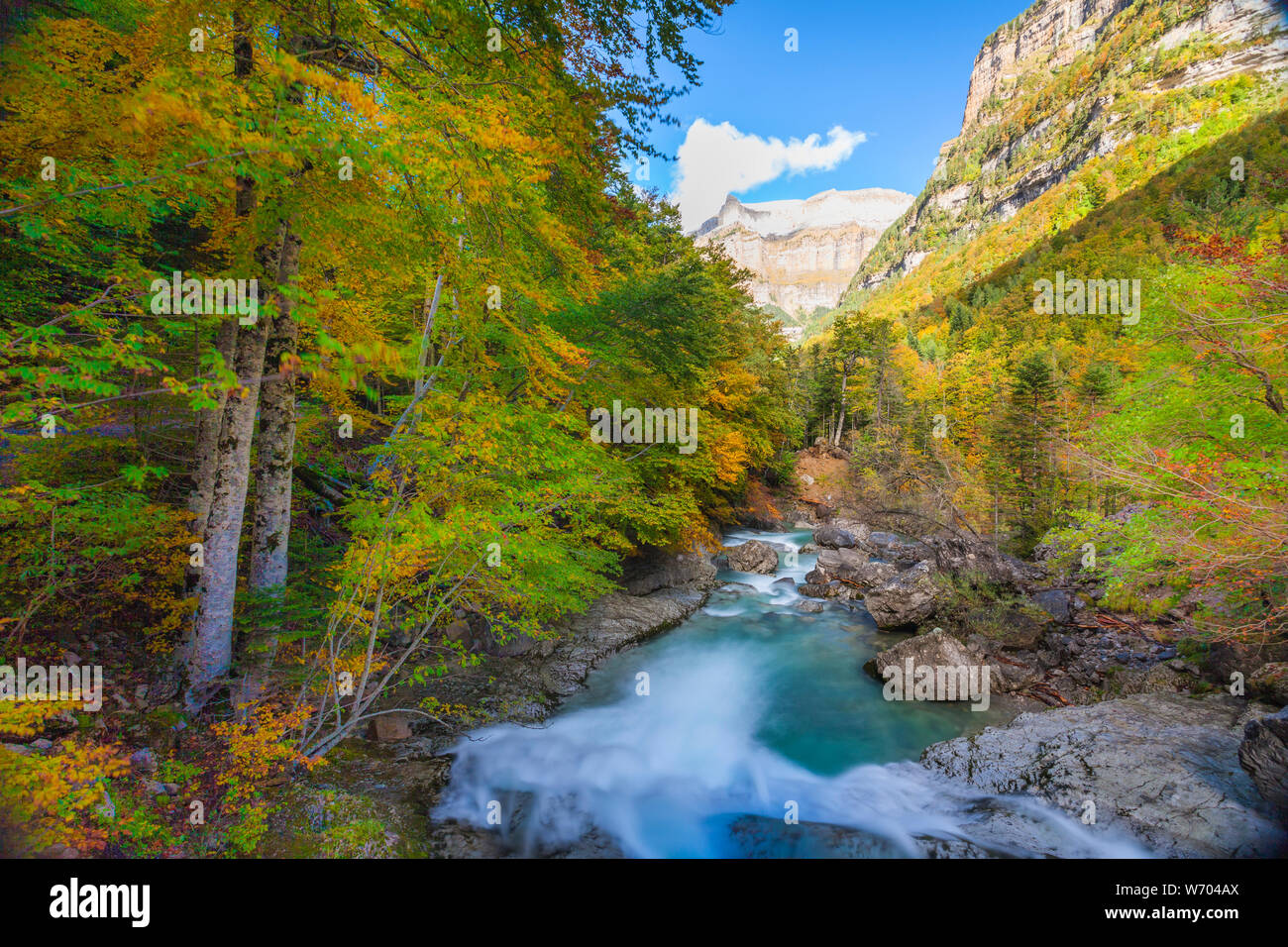 Parc national d'Ordesa y Monte Perdido. Pyrénées, Espagne Banque D'Images