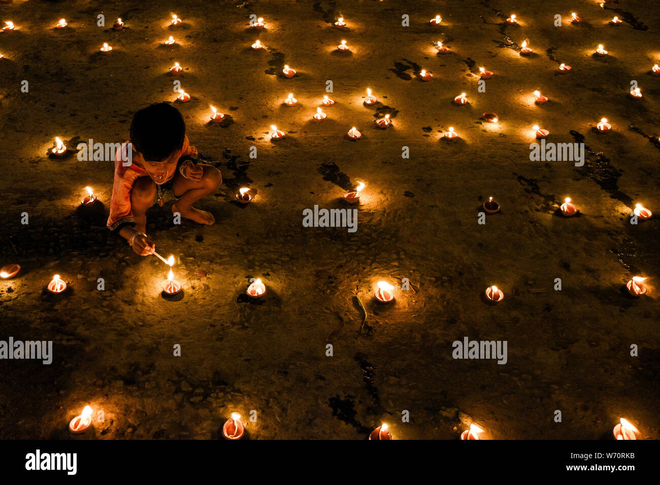 Dev Deepavali fête à Kolkata. Banque D'Images