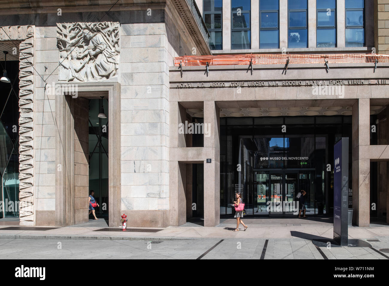 Milan, Italie - 30 juin 2019 : vue sur le bâtiment d'Arengario, Museo del Novecento Musée de 900 Banque D'Images