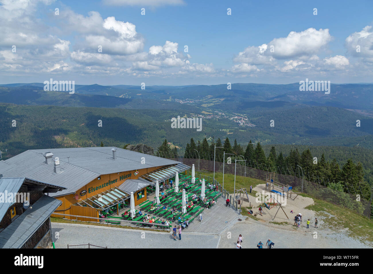 Station de montagne du téléphérique, Grand Arber, forêt de Bavière, Bavière, Allemagne Banque D'Images