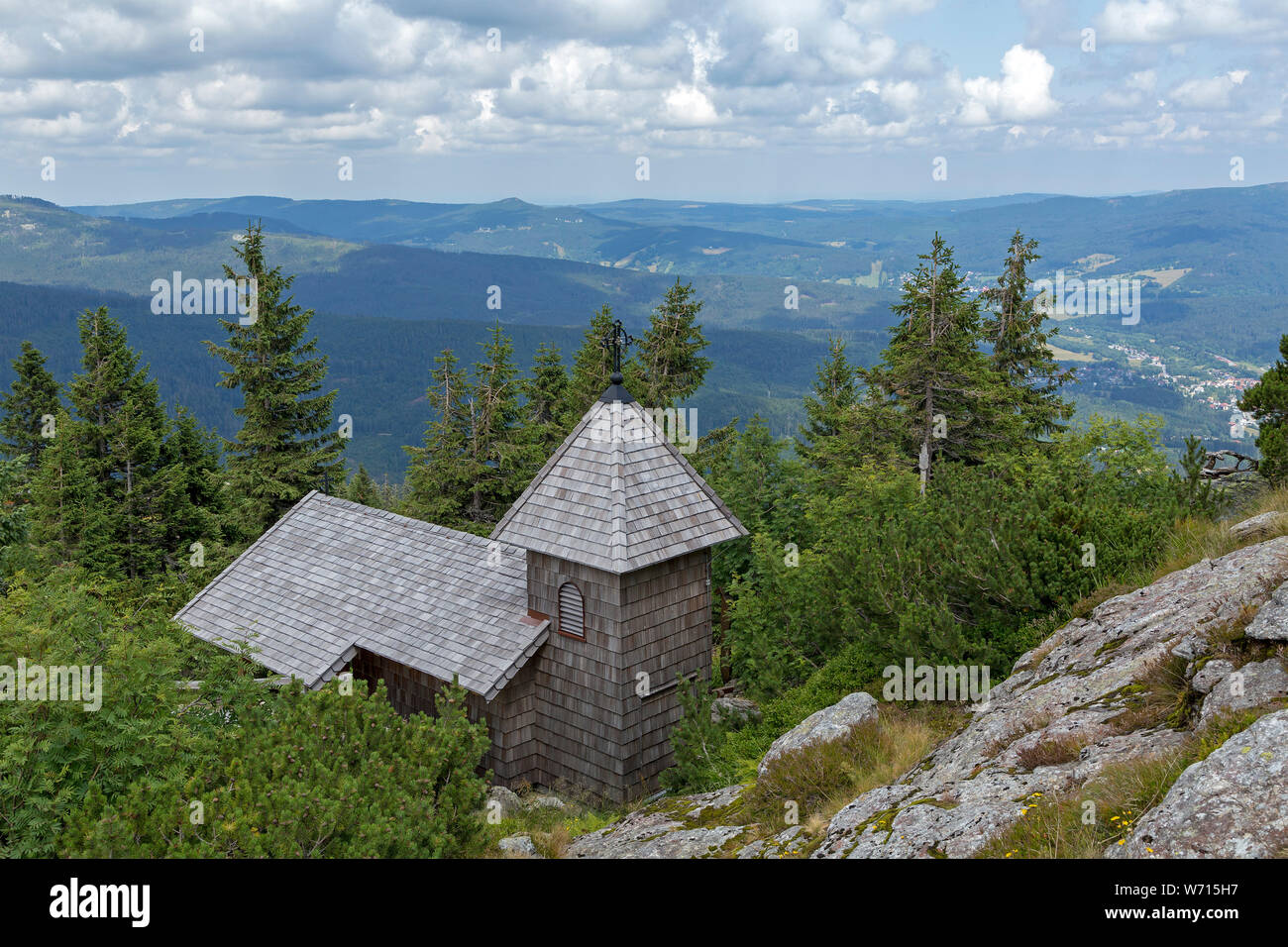 Chapelle d'Arber, Grand Arber, forêt de Bavière, Bavière, Allemagne Banque D'Images