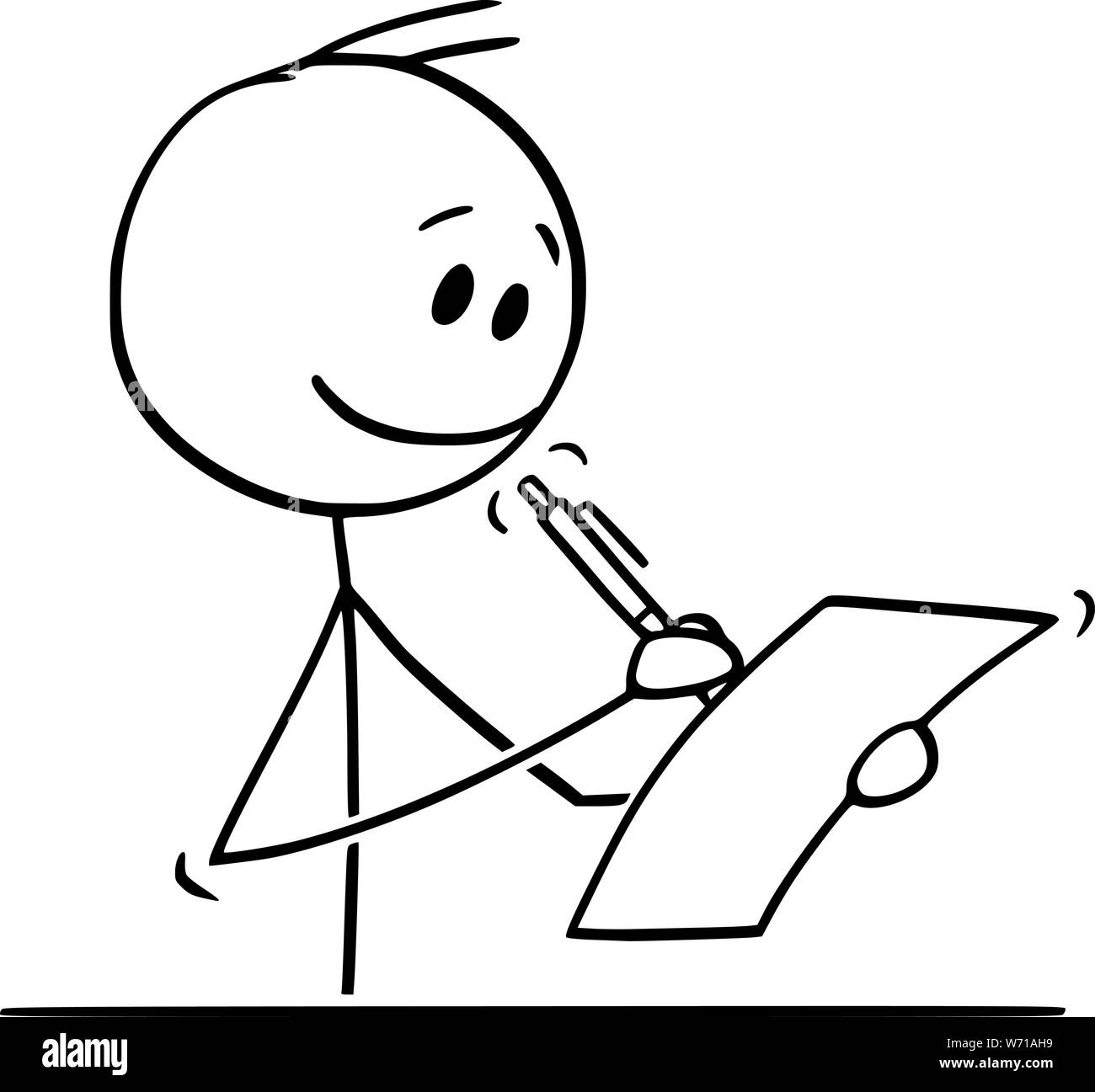 Vector cartoon stick figure dessin illustration conceptuelle de couple ou homme d'affaires derrière 24 l'écriture avec stylo à bille sur la feuille de papier. Illustration de Vecteur Vector cartoon stick figure dessin illustration conceptuelle de couple ou homme d'affaires derrière 24 l'écriture avec stylo à bille sur la feuille de papier. Illustration de Vecteur