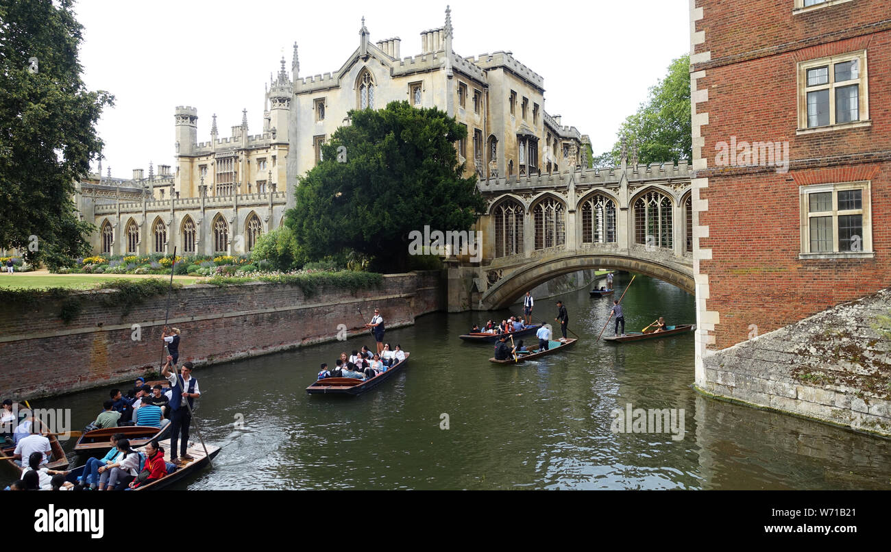 Pont des Soupirs Cambridge en Angleterre Banque D'Images