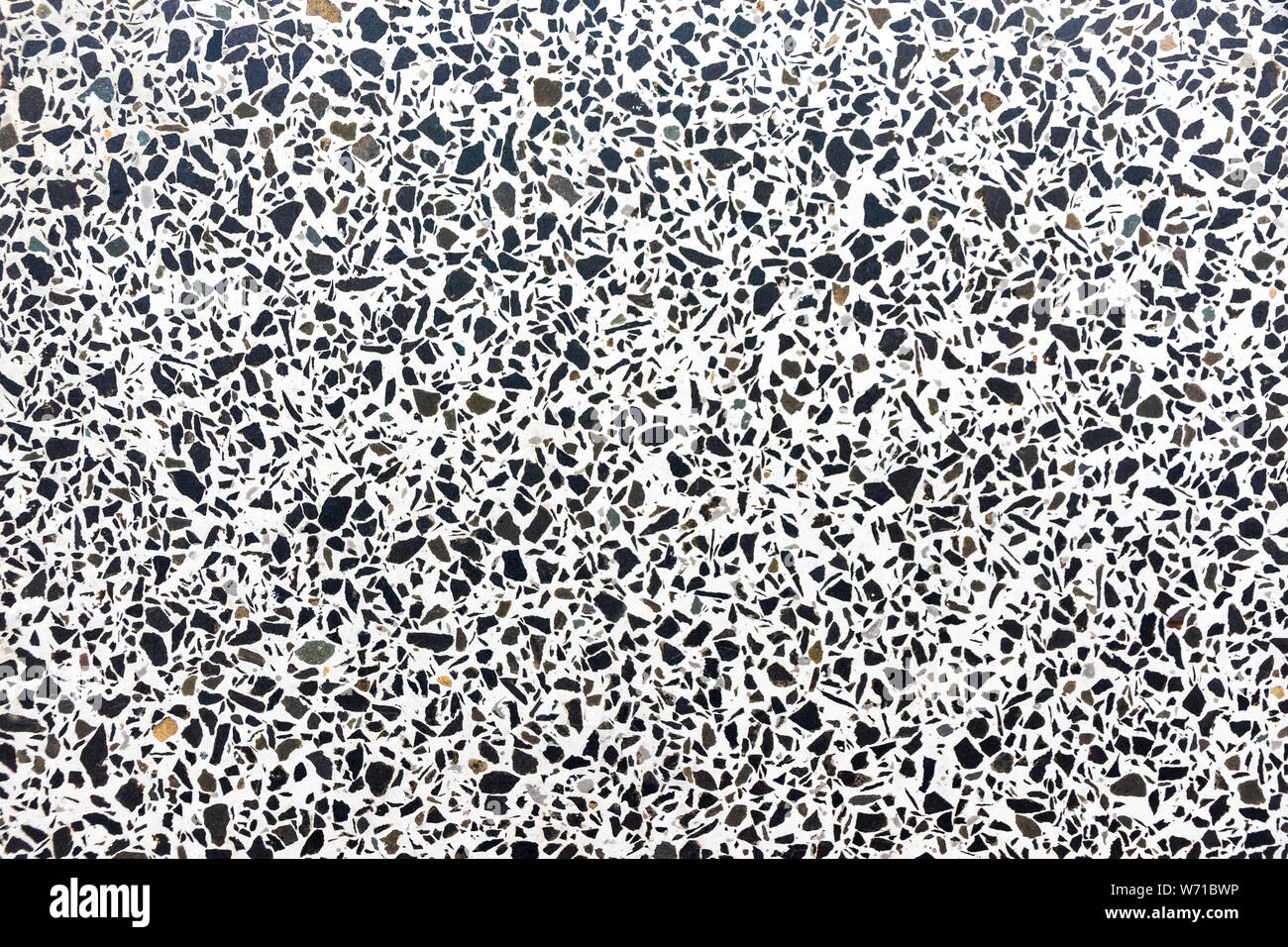 Parquet mosaïque en marbre blanc motif. La texture de sol de mosaïque avec des pierres naturelles, granit, marbre, quartz, calcaire, béton. Roche polie surfa Banque D'Images