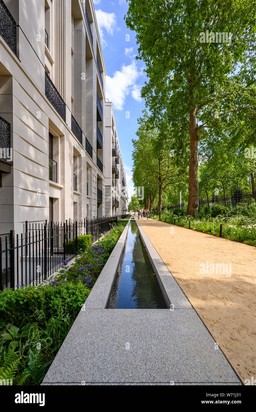 Chelsea Barracks paysage, Londres Banque D'Images