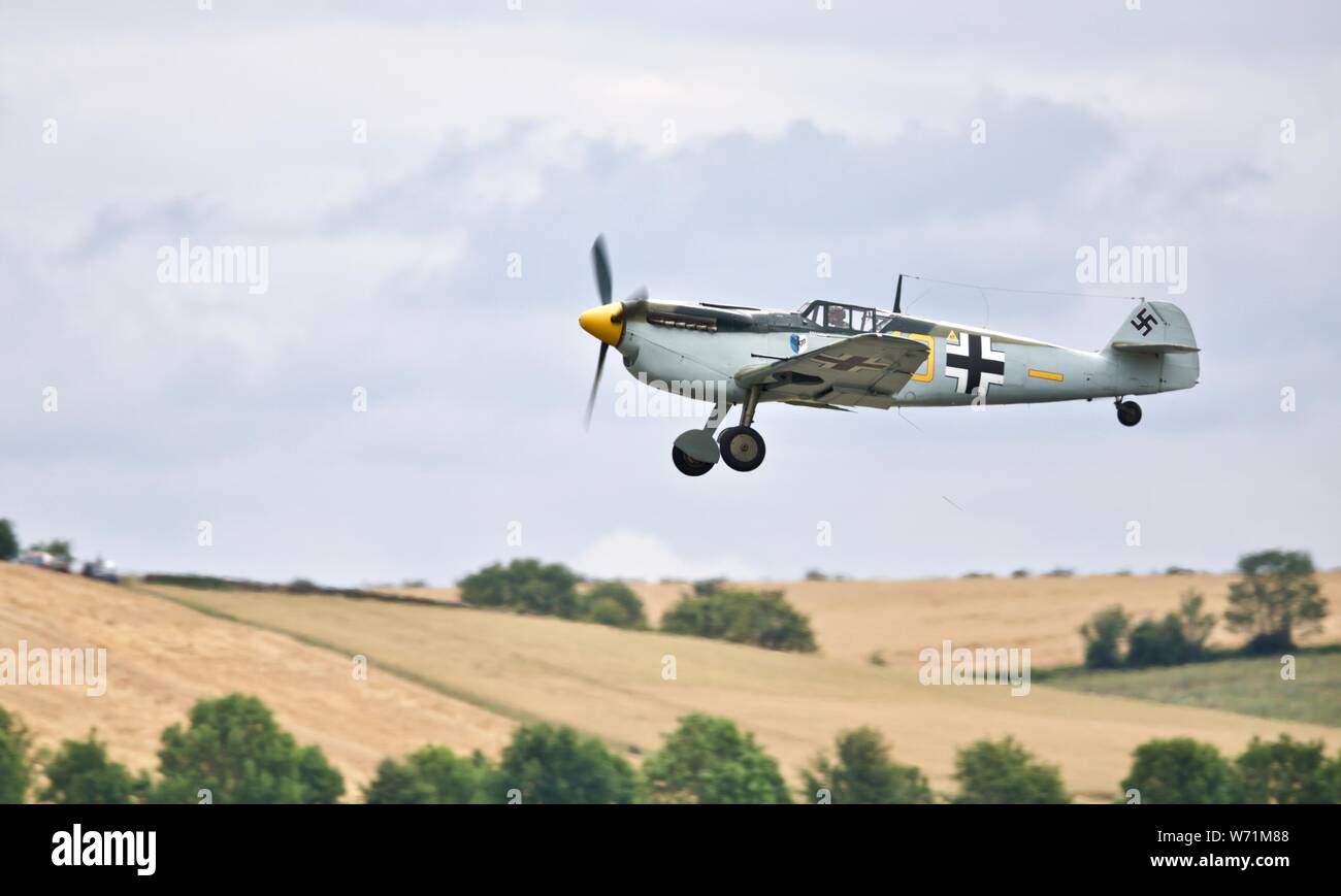 Hispano HA-112 MIL Buchon (G-AWHK) Banque D'Images