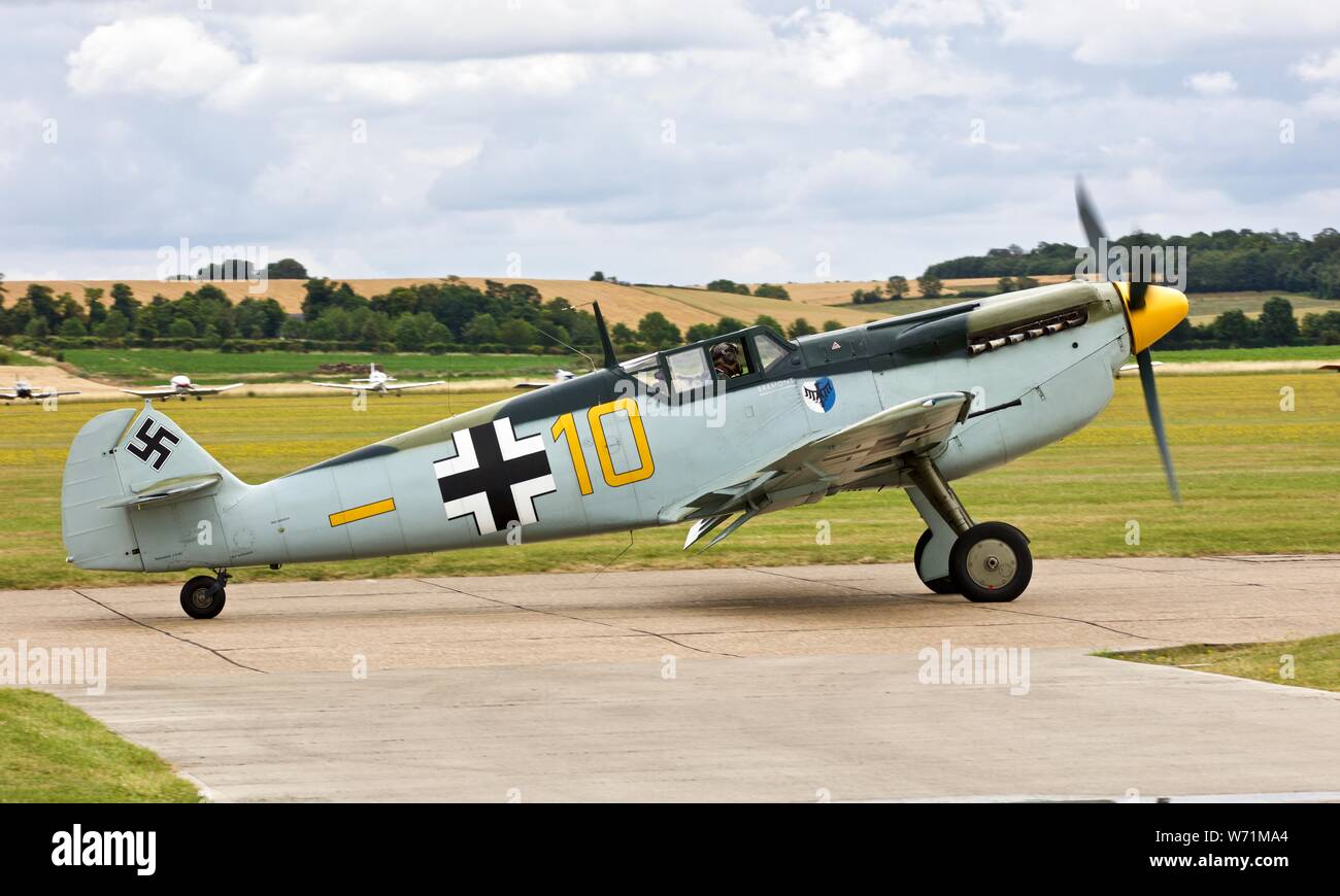 Hispano HA-112 MIL Buchon (G-AWHK) Banque D'Images