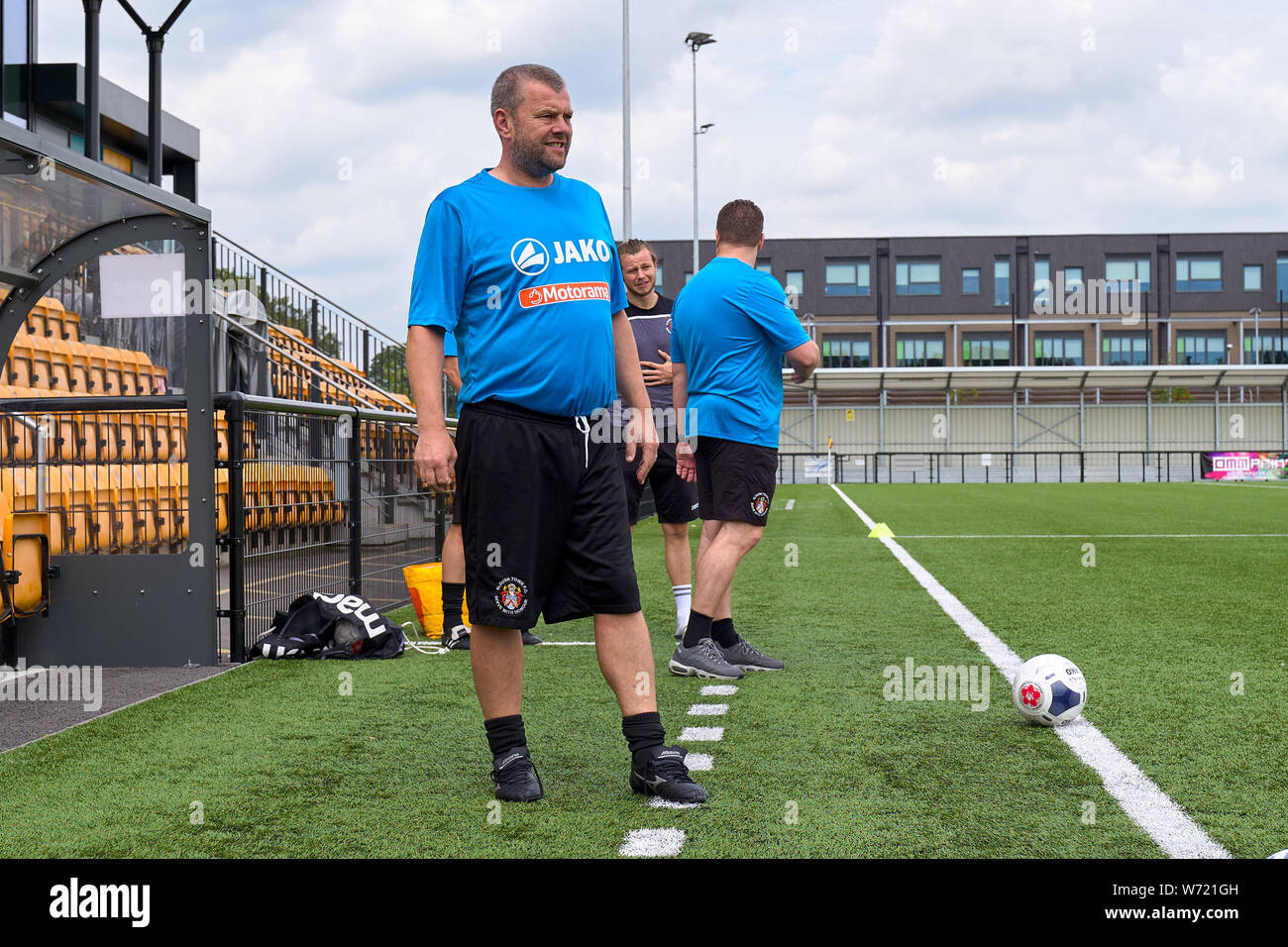 Slough Town FC vs Dorking Wanderers à Arbour Park, Slough, Berkshire, Angleterre le samedi 03 août 2019. Photo : Le juge Philip Benton Banque D'Images