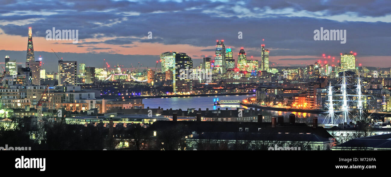 Photographié sur la colline dans le parc de Greenwich, Londres, en février 2016 Banque D'Images